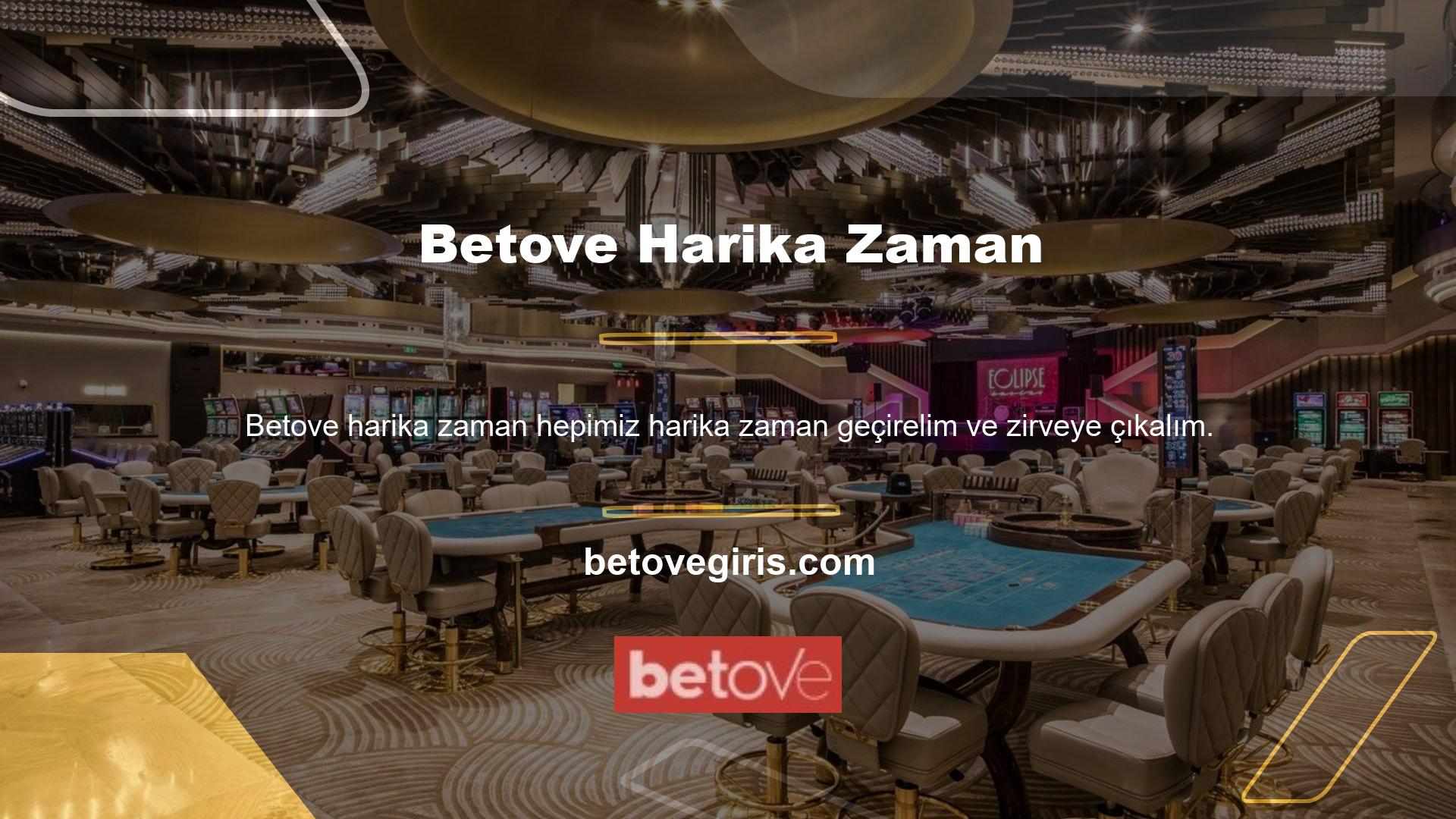 Betove web sitesi, casino oyunları, spor bahisleri, çevrimiçi masa oyunları ve bingo dahil olmak üzere çok çeşitli oyunlar sunarak, potansiyel olarak önemli ödüller kazanırken kendinizi eğlence dünyasına kaptırmanıza olanak tanır